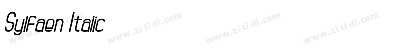 Sylfaen Italic字体转换